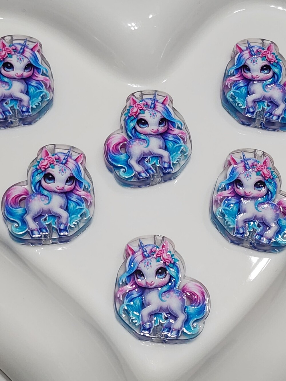 Unicorn Beads 2 Pcs Focal Bead Beaded Pen Jewelry Making Charms Crafts Earrings